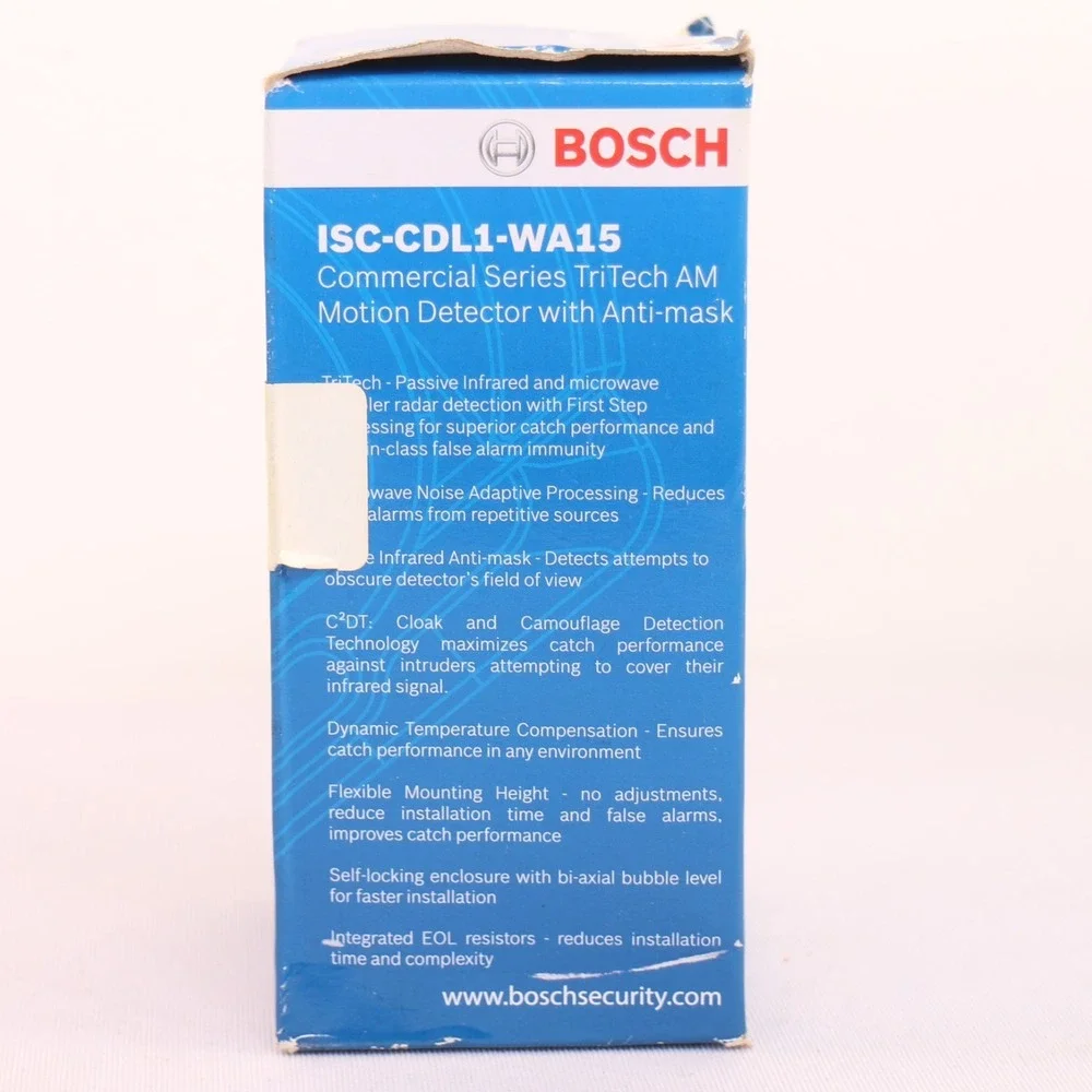 Bosch ISC-CDL1-WA15 Motion Detector SEALED Commercial Series TriTech Anti-Mask